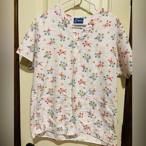 Breast Cancer Scrub Top